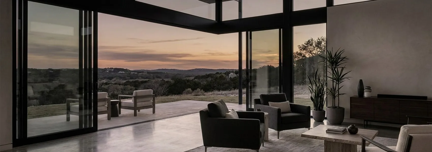 Aluminum multi-slide door opening a full corner, TY120 series